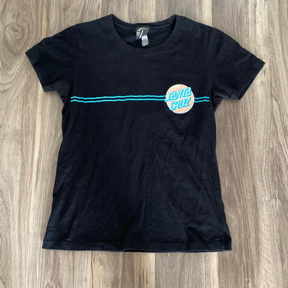 SANTA CRUZ—Black and Blue T-Shirt